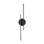 Opviq Lámpara de Pared de Metal Negra con LED de 16W
